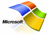 Microsoft-Logo mit Spiegelung
