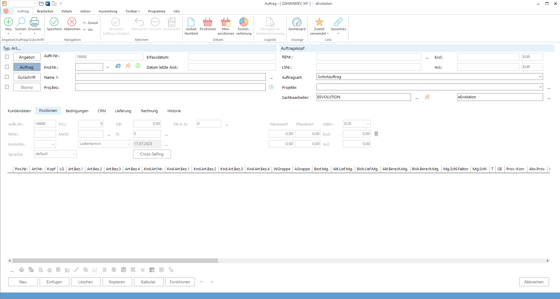 eEvolution ERP – Wie funktioniert „Benachrichtigungen“ in eEvolution? – Schritt 1