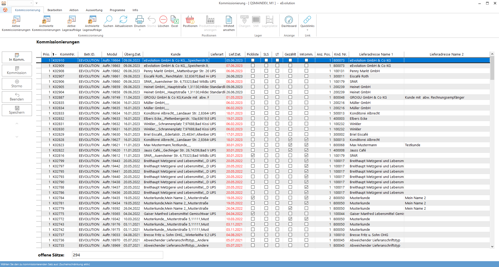 eEvolution ERP – Wie funktioniert „Dashboard Kommission“ in eEvolution? – Schritt 1