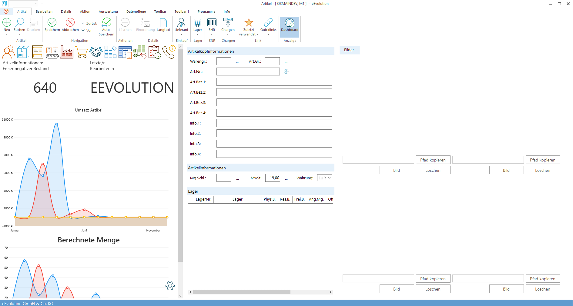 eEvolution ERP – Wie funktioniert „Dashboard Variablen Kachel“ in eEvolution? – Schritt 1