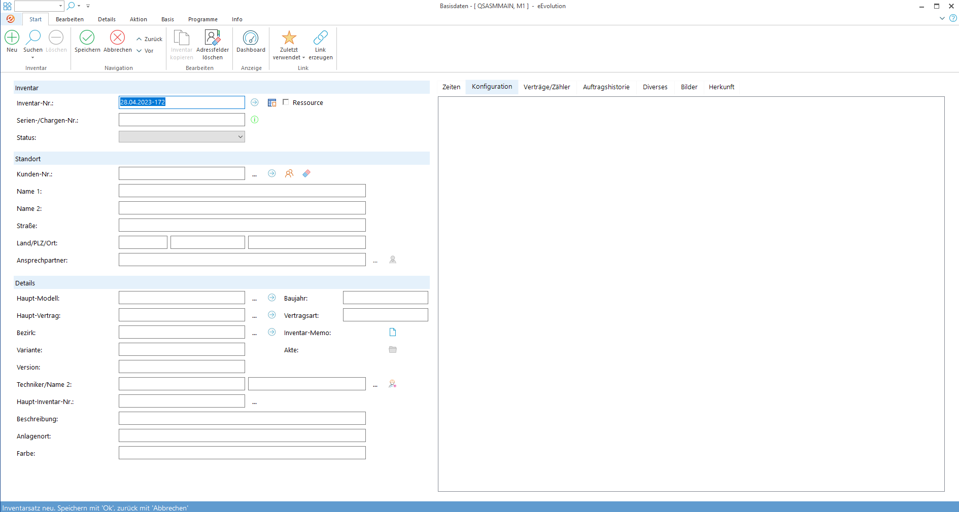 eEvolution ERP – Wie funktioniert „Ablage Vertragsdokument“ in eEvolution? – Schritt 1
