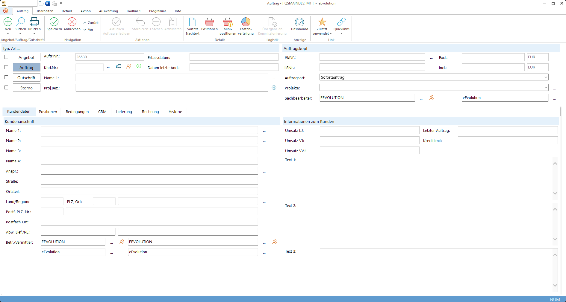eEvolution ERP – Wie funktioniert „Freigabe Auftrag“ in eEvolution? – Schritt 1