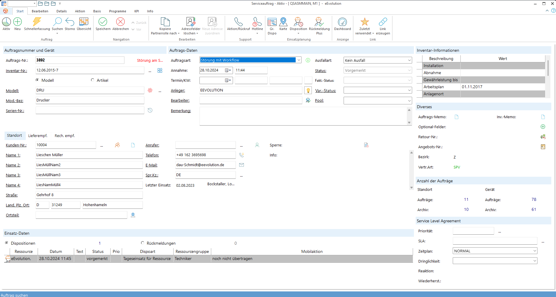 eEvolution ERP – Wie funktioniert „Kartenanbindung“ in eEvolution? – Schritt 1